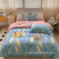 Reed flower bed sheet cover bedding pillowcase set